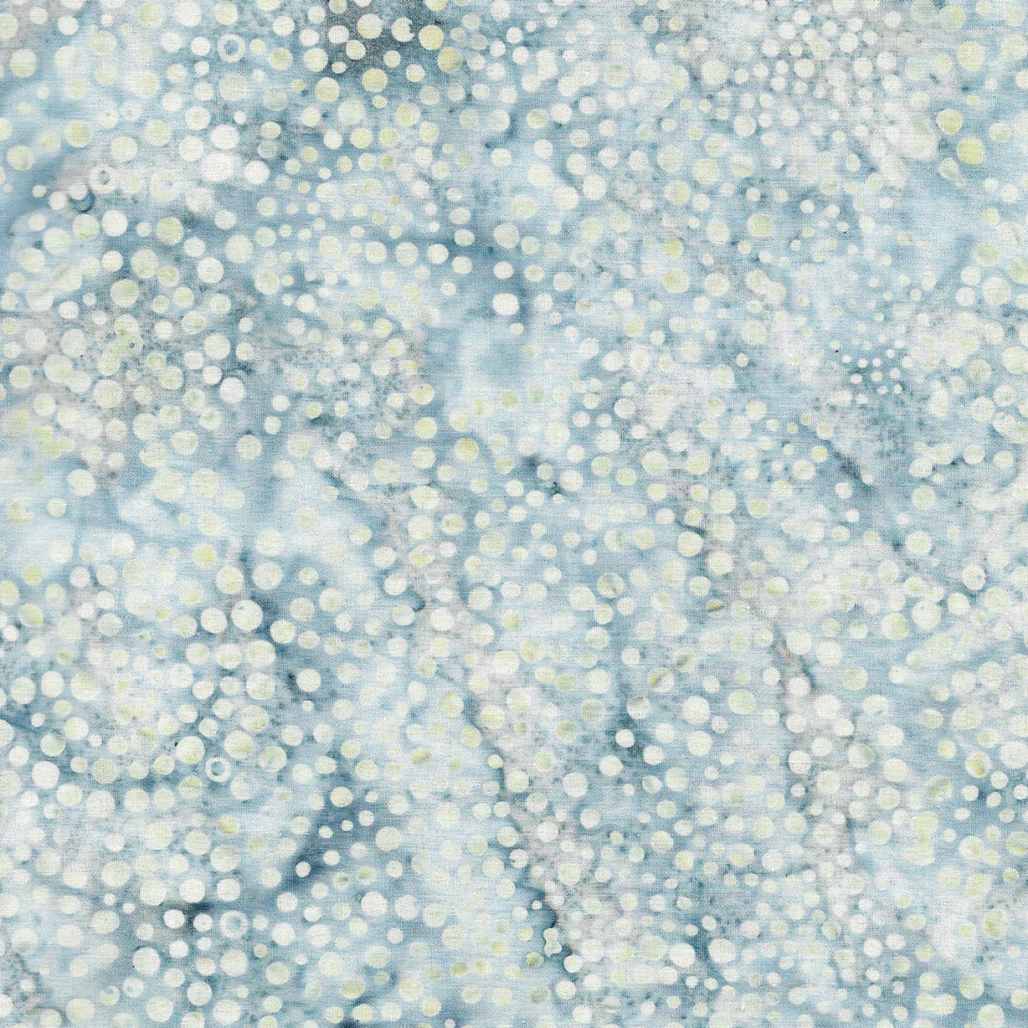 BE34-E1 White/Pale Yellow /Blue Foundation Blenders Batik 44"