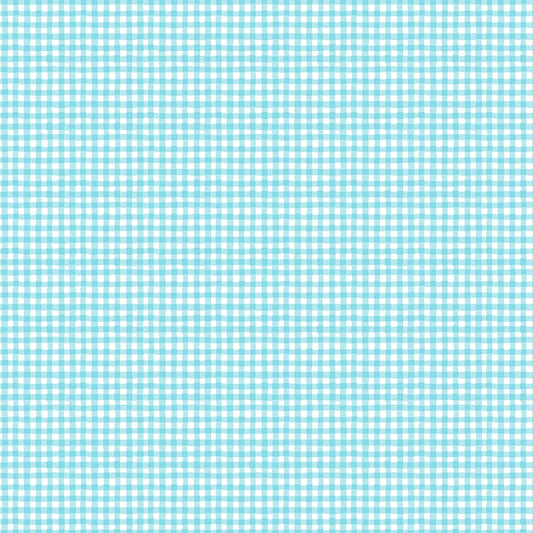 43024-441 Rainbow Dreams Blue Gingham 44/45"