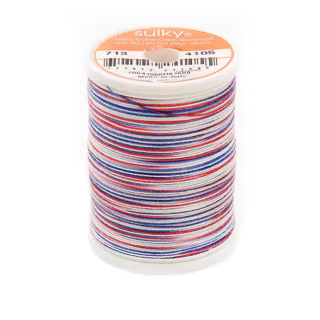 7134105 Variegated Cotton Thread - Patriotic