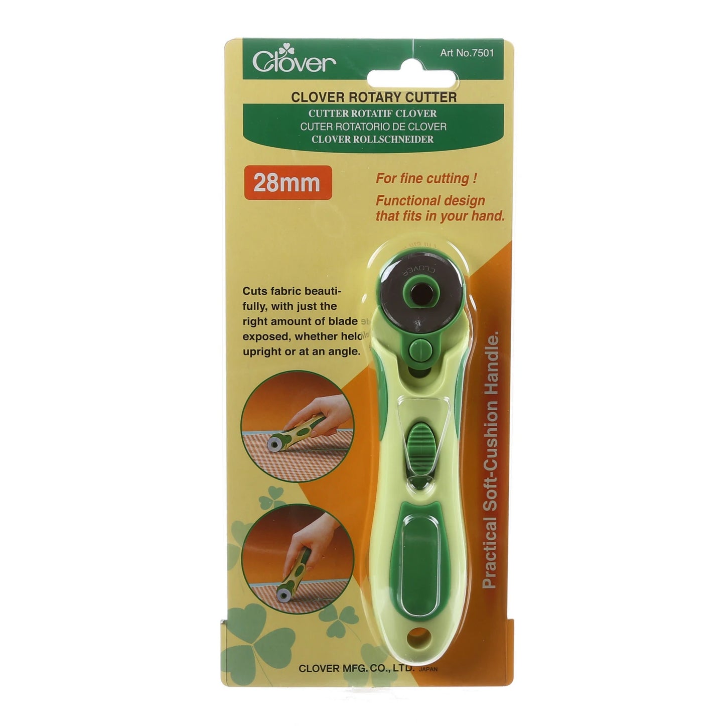 7501CV Rotary Cutter Soft Grip 28mm