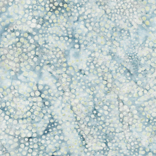 BE34-E1 White/Pale Yellow /Blue Foundation Blenders Batik 44"