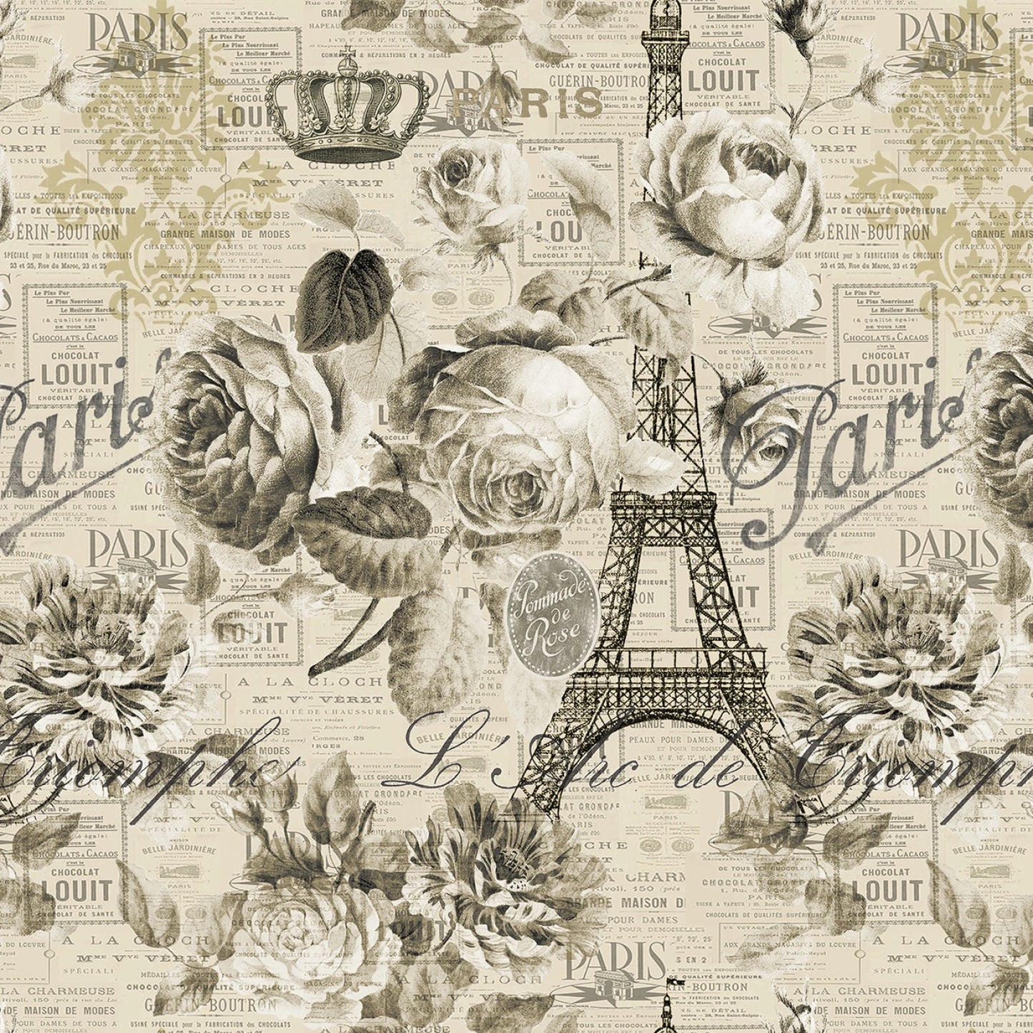 BQ4106-30 Vintage Paris Cream/Black 44/45"