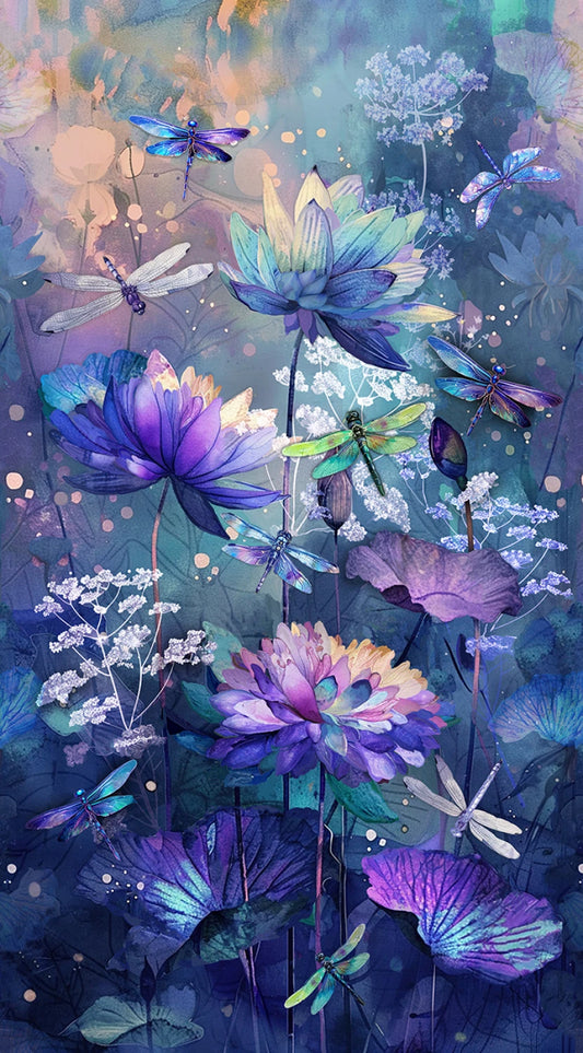 CD3891-Dragonfly Mist 24" Panel