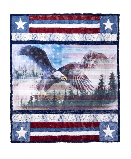 CKBORDERLINEHOMEOFTHEBRAVE Cuddle Kit 58x68"