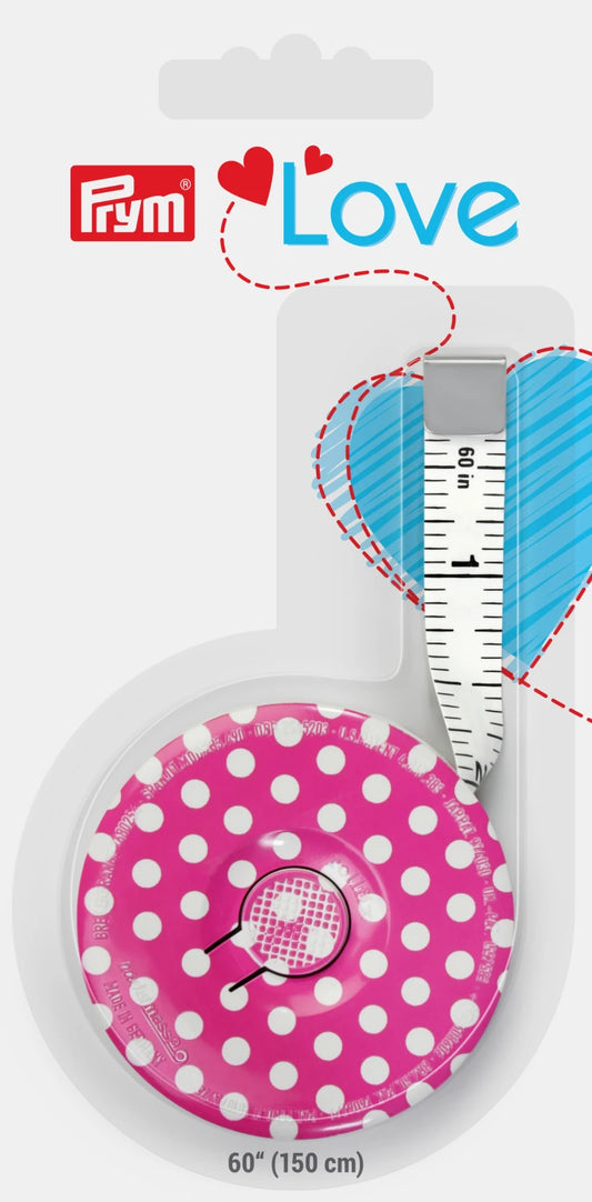 PL60102 Prym Love Spring Tape Measure