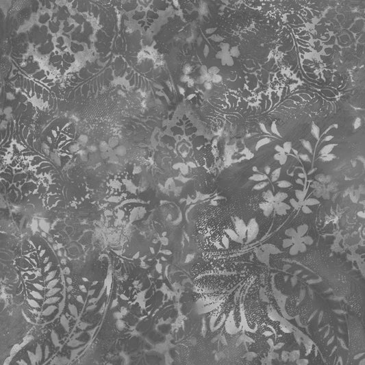QBD105M-K3 Dark Gray Vintage Damask 108"