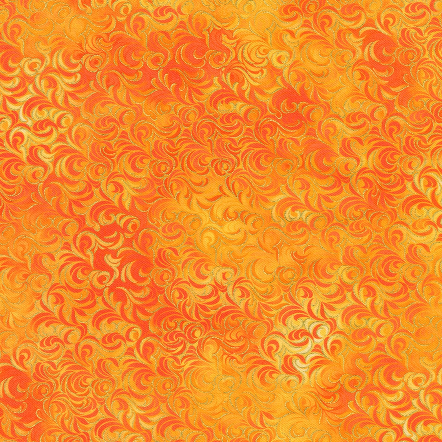 SRKDM230678 Orange Swirls Metallic 44"