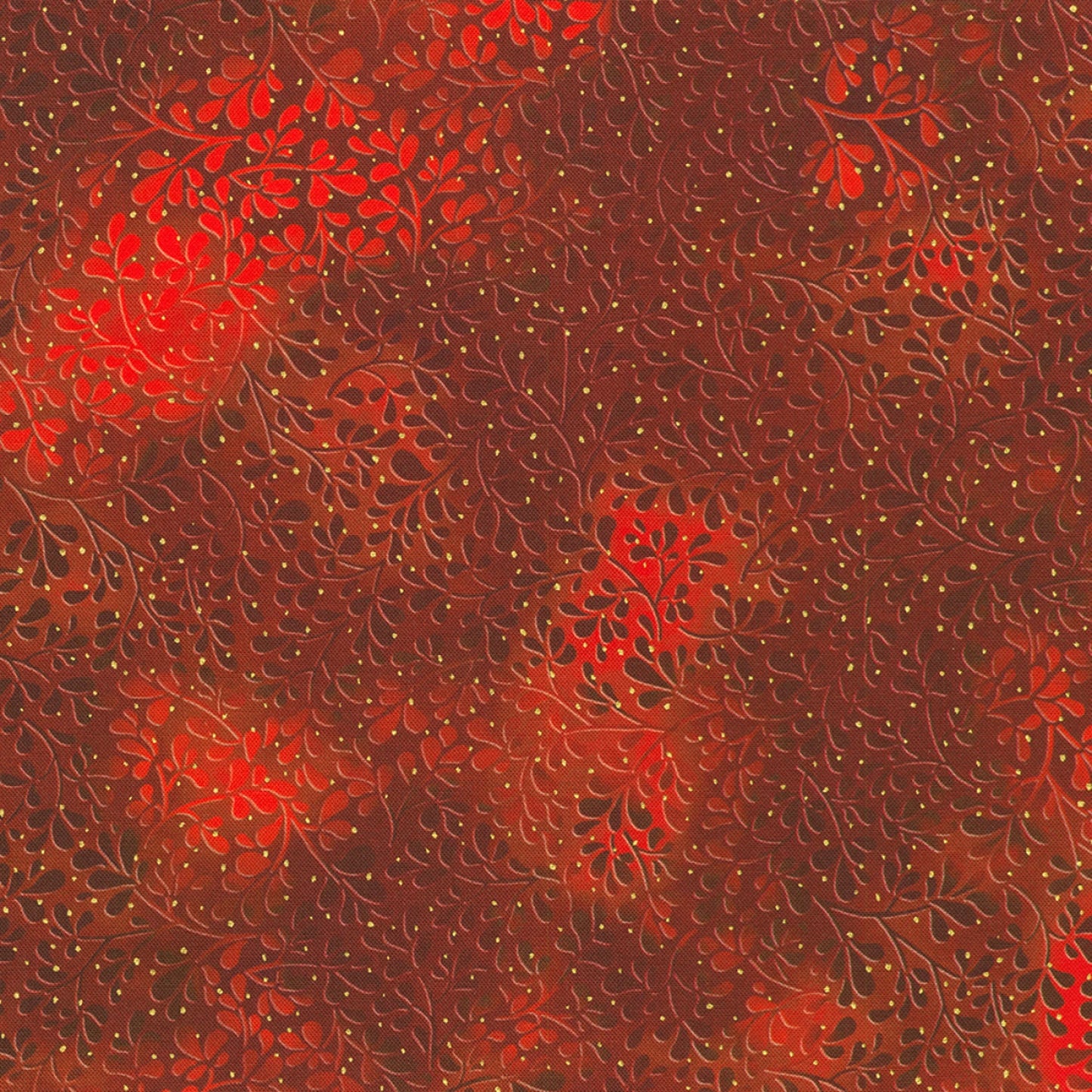 SRKDM23068113 Cranberry Leaves Metallic 44"
