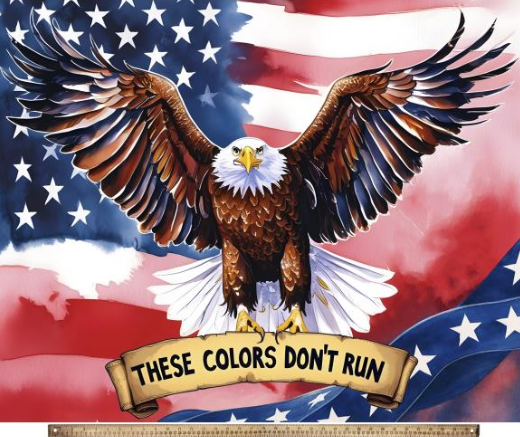 DX-8712 - America 250 Years - Colorful Eagle Panel