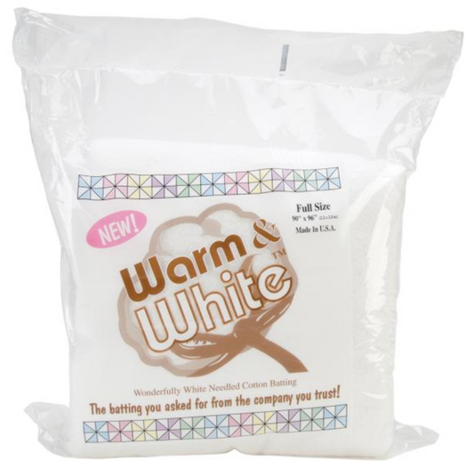2482 - Warm & White Cotton Batting Full 90x96"