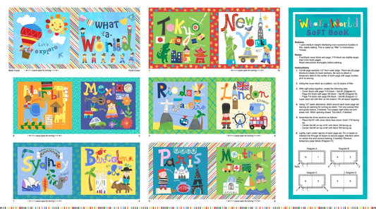 WAWO5977-PA What a World Soft Book Craft Panel